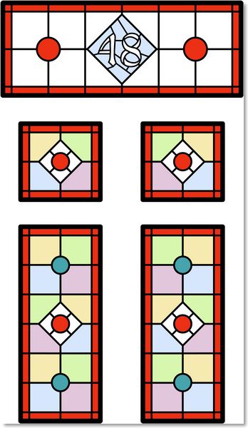 Stained glass designs (2) from South London Stained Glass