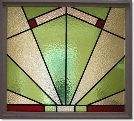 Art Deco stained glass (1) from South London Stained Glass