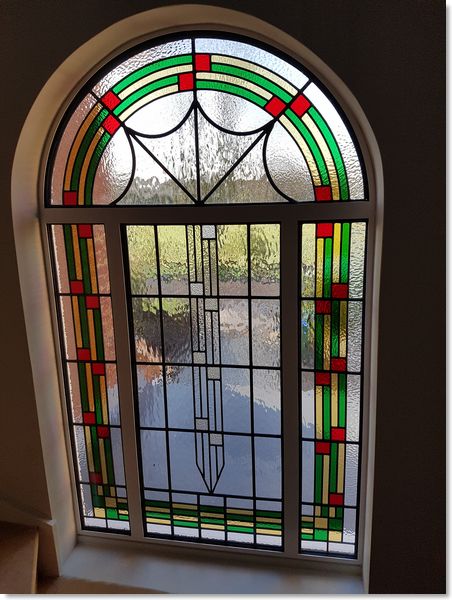 Art Deco stained glass (17) from South London Stained Glass