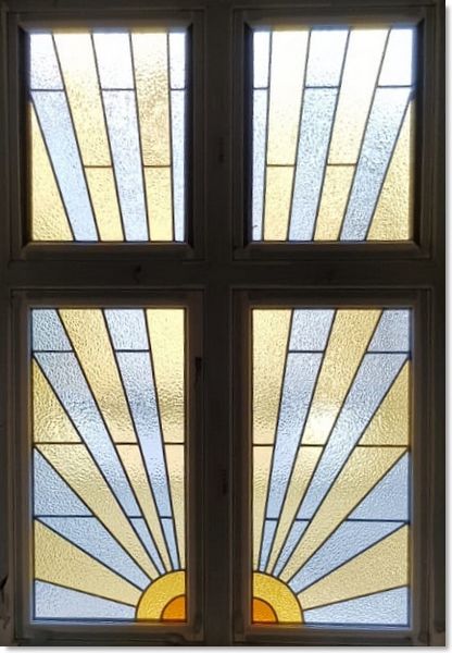 Art Deco stained glass (18) from South London Stained Glass