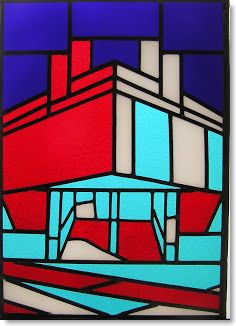 Art Deco stained glass (19) from South London Stained Glass