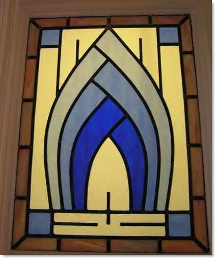Art Deco stained glass (2) from South London Stained Glass