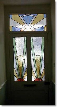 Art Deco stained glass (6) from South London Stained Glass
