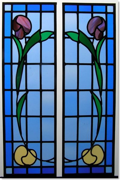 Art Deco stained glass (8) from South London Stained Glass