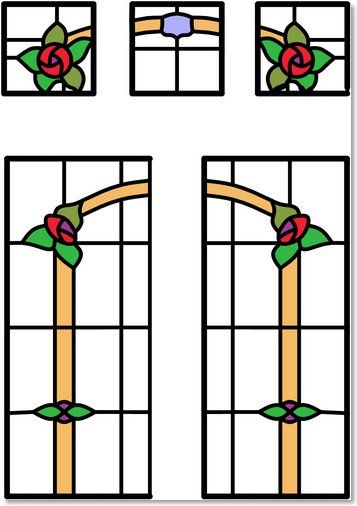 Stained glass designs (42) from South London Stained Glass