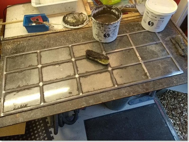 Making stained glass (25) from South London Stained Glass