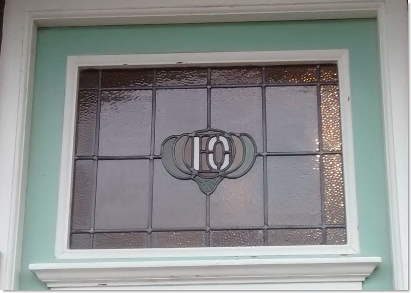 House numbers and names in stained glass (11) from South London Stained Glass