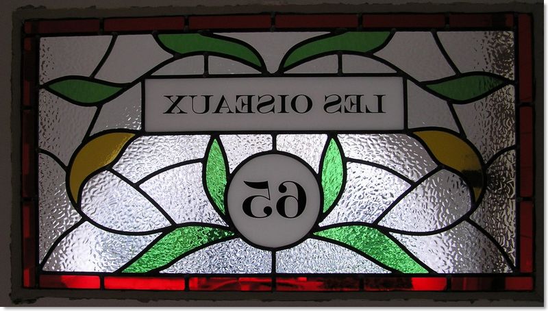 House numbers and names in stained glass (29) from South London Stained Glass