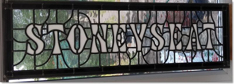 House numbers and names in stained glass (39) from South London Stained Glass