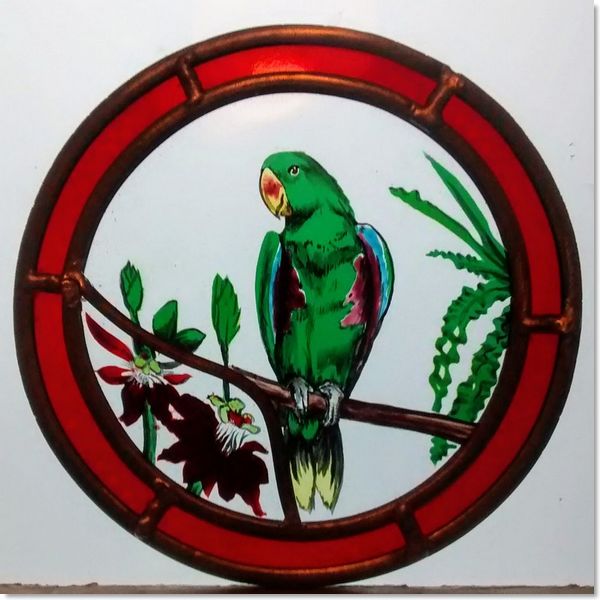 Round stained glass window (10) from South London Stained Glass