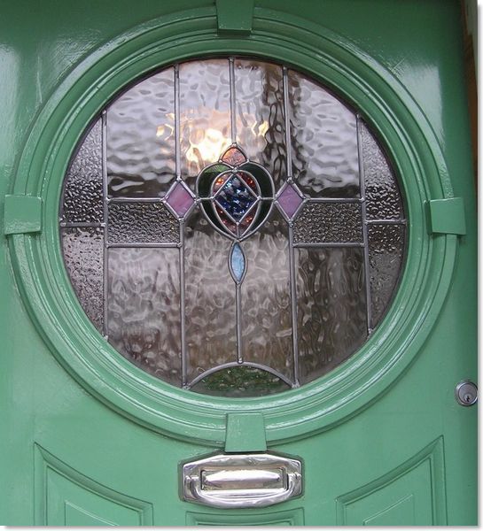 Round stained glass window (14) from South London Stained Glass