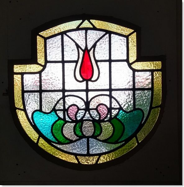 Round stained glass window (2) from South London Stained Glass