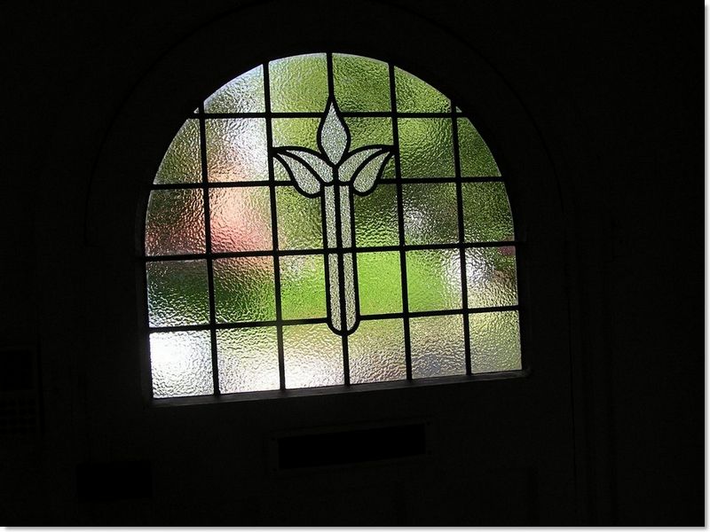 Round stained glass window (22) from South London Stained Glass