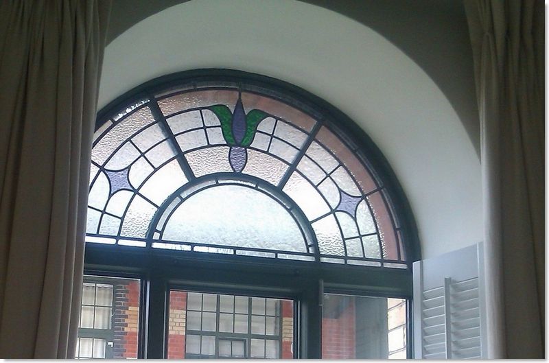 Round stained glass window (25) from South London Stained Glass