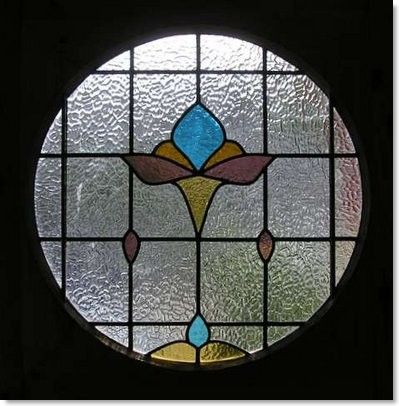 Round stained glass window (26) from South London Stained Glass