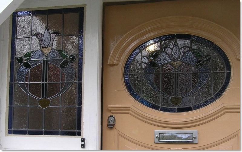 Round stained glass window (27) from South London Stained Glass