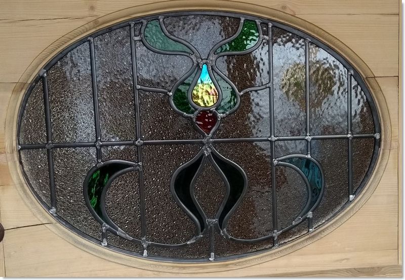 Round stained glass window (3) from South London Stained Glass