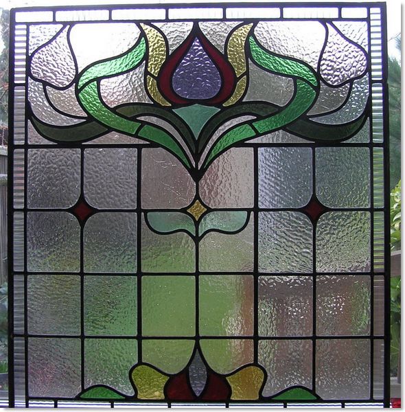 Square stained glass windows (13) from South London Stained Glass
