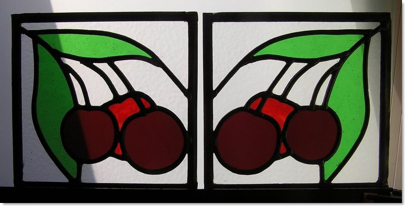 Square stained glass windows (14) from South London Stained Glass