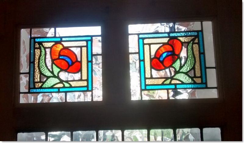 Square stained glass windows (15) from South London Stained Glass