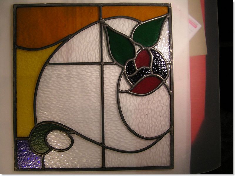 Square stained glass windows (17) from South London Stained Glass