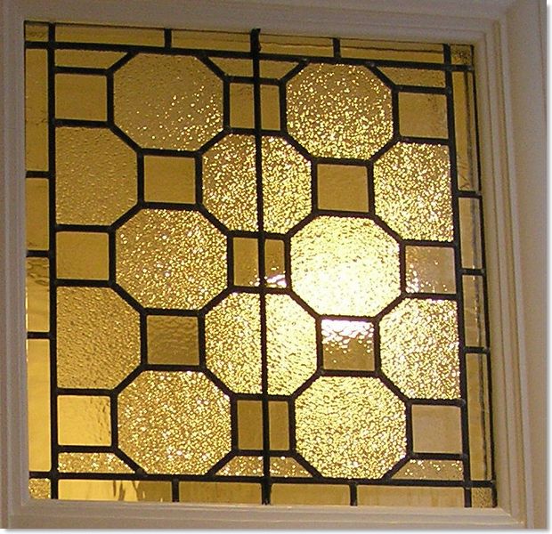 Square stained glass windows (28) from South London Stained Glass