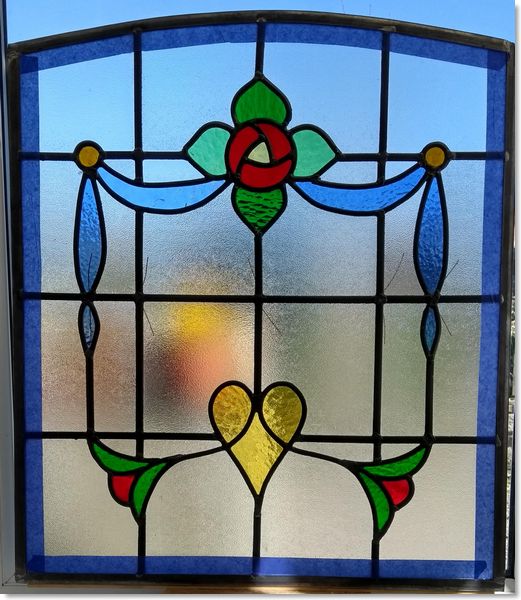 Square stained glass windows (3) from South London Stained Glass