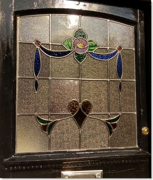 Square stained glass windows (7) from South London Stained Glass